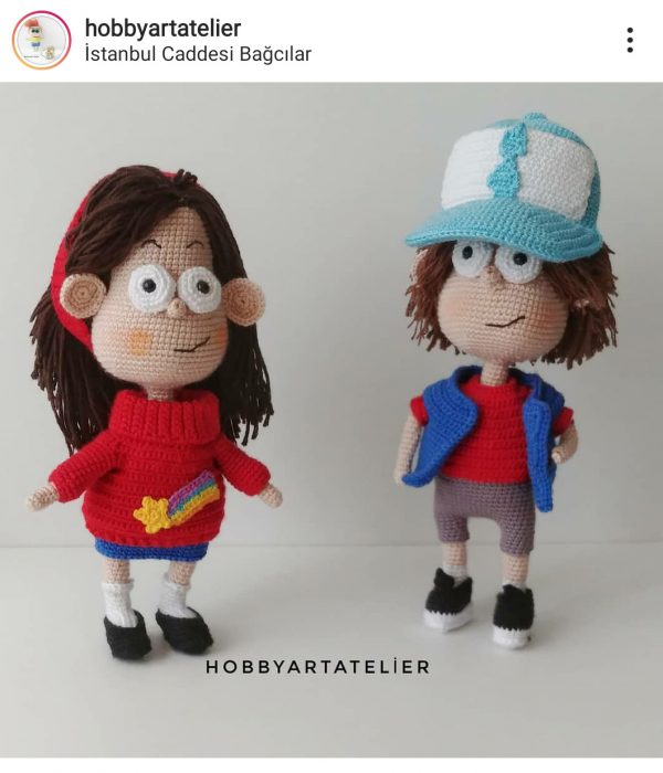 Amigurumi Dipper and Mabel